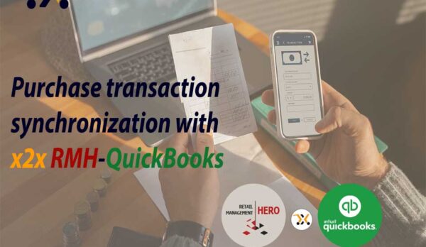 Purchase transaction synchronization with x2x RMH-QuickBooks.