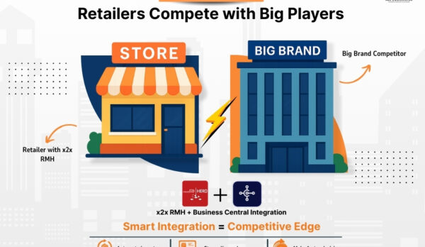 How Small Retailers Compete with Big Players Using x2x RMH and Business Central Integration