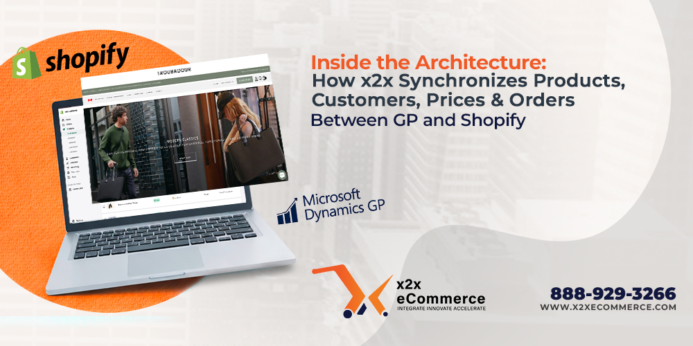 Inside the Architecture: How x2x Synchronizes Products, Customers, Prices & Orders Between GP and Shopify 