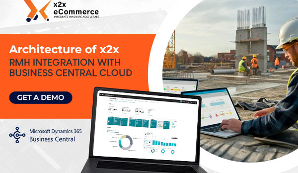 Architecture of x2x RMH Integration with Business Central Cloud