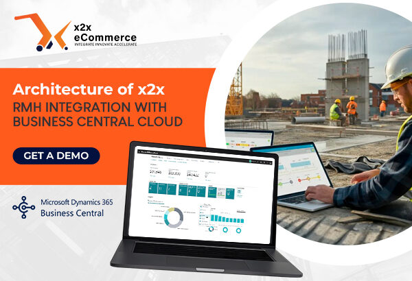 Architecture of x2x RMH Integration with Business Central Cloud